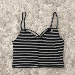 Hollister Slim Crop Cami w/ Cross Front